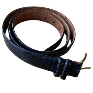 Brighton men's black leather belt
